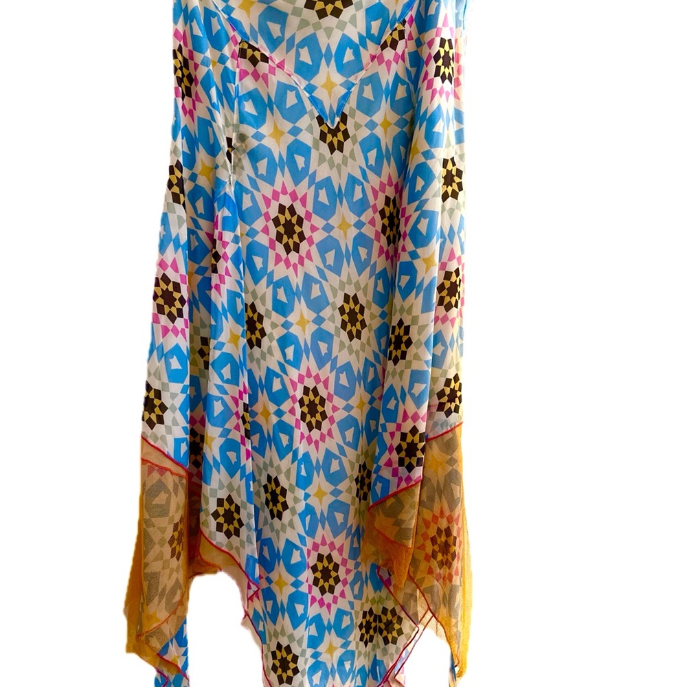 Etro Multicolor Geometric Dress from 2004 Etro